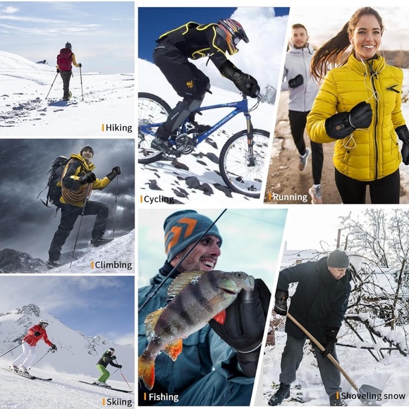 $79.99 (size XL) Heated Gloves, Winter Gloves with 2Pcs 2600mAh - Picture 7 of 7